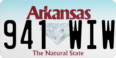 AR license plate 941WIW