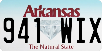 AR license plate 941WIX