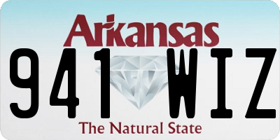 AR license plate 941WIZ