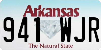 AR license plate 941WJR