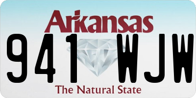 AR license plate 941WJW