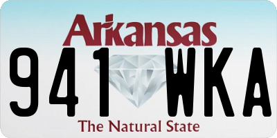 AR license plate 941WKA