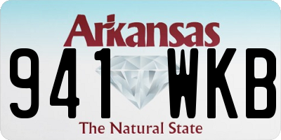 AR license plate 941WKB