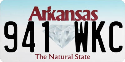 AR license plate 941WKC