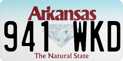 AR license plate 941WKD