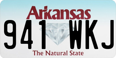 AR license plate 941WKJ