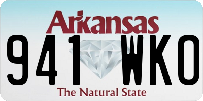 AR license plate 941WKO
