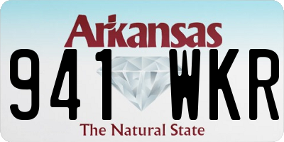 AR license plate 941WKR