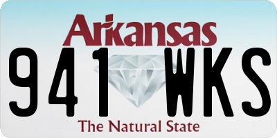 AR license plate 941WKS