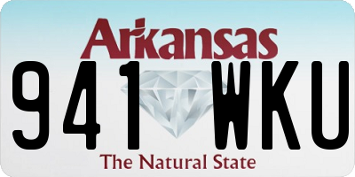 AR license plate 941WKU