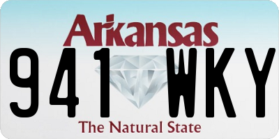 AR license plate 941WKY