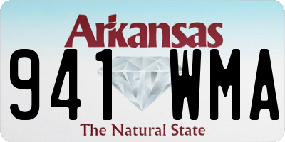 AR license plate 941WMA