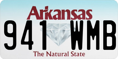 AR license plate 941WMB