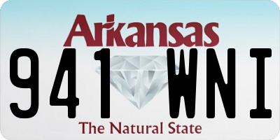 AR license plate 941WNI