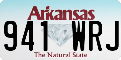 AR license plate 941WRJ