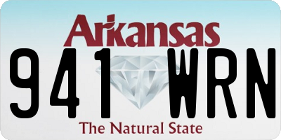 AR license plate 941WRN