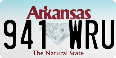 AR license plate 941WRU