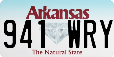 AR license plate 941WRY