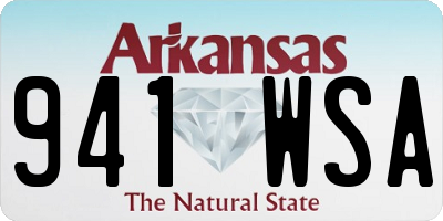 AR license plate 941WSA
