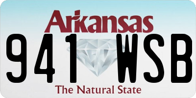 AR license plate 941WSB