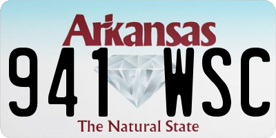 AR license plate 941WSC