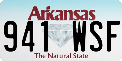 AR license plate 941WSF