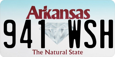 AR license plate 941WSH