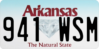 AR license plate 941WSM