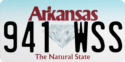 AR license plate 941WSS