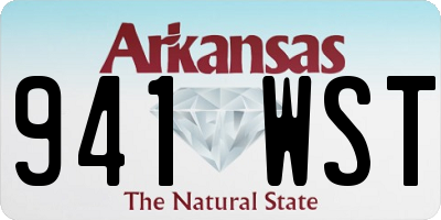 AR license plate 941WST
