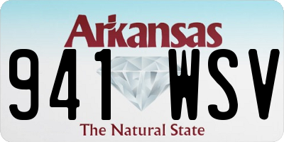 AR license plate 941WSV