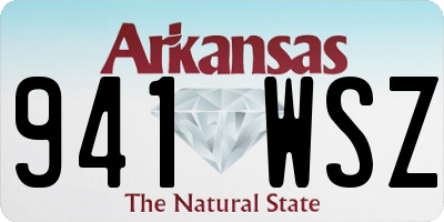 AR license plate 941WSZ