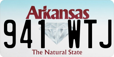 AR license plate 941WTJ