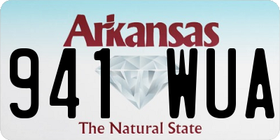 AR license plate 941WUA