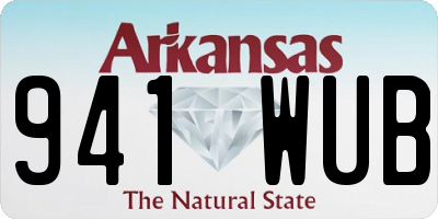 AR license plate 941WUB