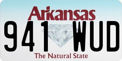 AR license plate 941WUD