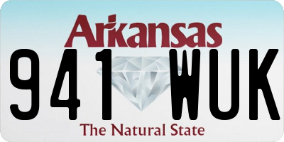 AR license plate 941WUK