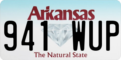 AR license plate 941WUP