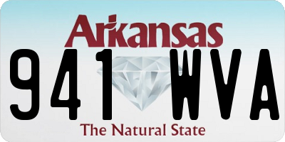 AR license plate 941WVA