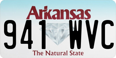 AR license plate 941WVC