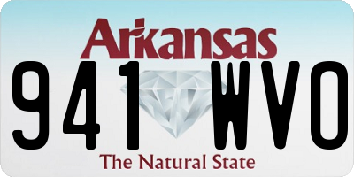 AR license plate 941WVO