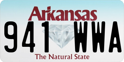 AR license plate 941WWA