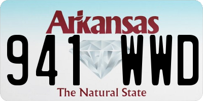 AR license plate 941WWD