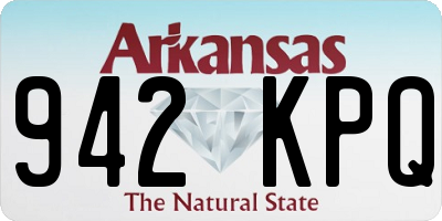 AR license plate 942KPQ