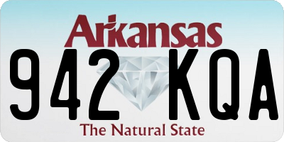 AR license plate 942KQA