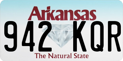 AR license plate 942KQR