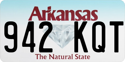 AR license plate 942KQT