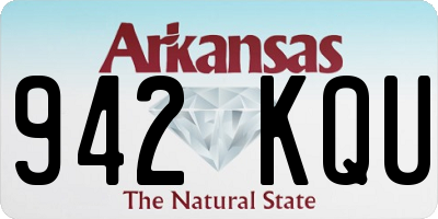 AR license plate 942KQU