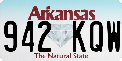 AR license plate 942KQW