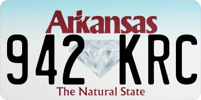 AR license plate 942KRC